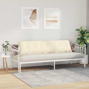 Polštář na záda Krémová 200 x 50 cm Žebrovaná látka - obrázek 4