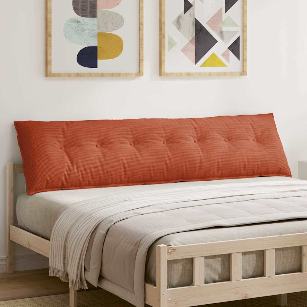 Rugkussen Rood-oranje 200 x 50 cm Cordstof image 1