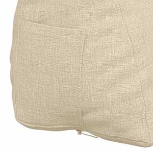 Polštář na záda Krémová 45 x 20 x 35 cm textil - obrázek 9