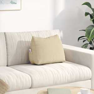 Polštář na záda Krémová 45 x 20 x 35 cm textil - obrázek 1