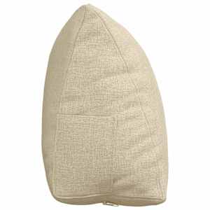 Polštář na záda Krémová 45 x 20 x 35 cm textil - obrázek 7