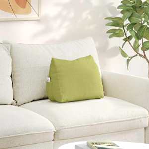 Polštář na záda Světlá zelená 45 x 20 x 35 cm textil - obrázek 1