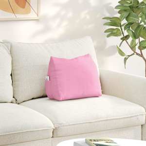 Polštář na záda Růžová 45 x 20 x 35 cm textil - obrázek 1
