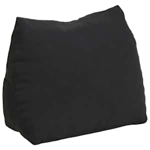 vidaXL Seljatugi padi Must 45 x 20 x 35 cm Korter kangas