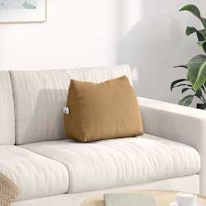 Poglavni vzglavnik Rjava 45 x 20 x 35 cm Žametna tkanina