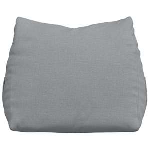 Polštář na záda Světle šedá 60 x 20 x 50 cm textil - obrázek 6