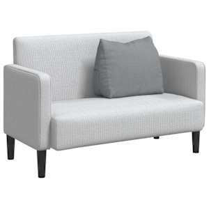 Polštář na záda Světle šedá 60 x 20 x 50 cm textil - obrázek 3
