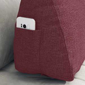 Polštář na záda Víno Červené 60 x 20 x 50 cm textil - obrázek 5