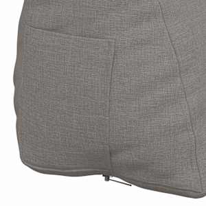 Polštář na záda Taupe 60 x 20 x 50 cm textil - obrázek 9