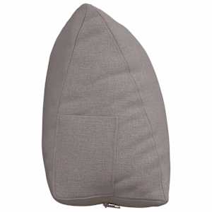 Polštář na záda Taupe 60 x 20 x 50 cm textil - obrázek 7