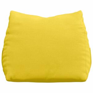 Polštář na záda Světlá žlutá 60 x 20 x 50 cm textil - obrázek 6