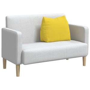 Polštář na záda Světlá žlutá 60 x 20 x 50 cm textil - obrázek 3