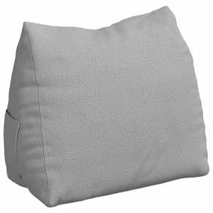 Polštář na záda Oblačno šedá 60 x 20 x 50 cm textil - obrázek 2