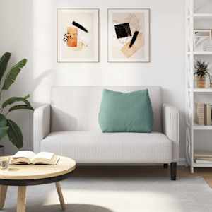 Polštář na záda Mořská zelená 60 x 20 x 50 cm Žebrovaná látka - obrázek 4