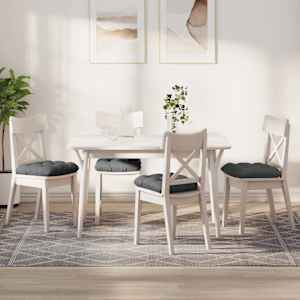 Sedežne blazine 4 pcs Temno siva 40 x 40 x 12 cm blago