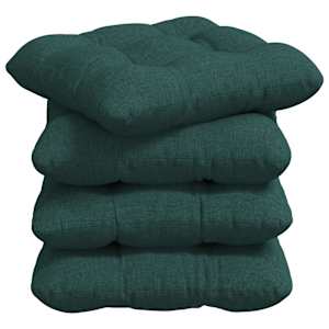 Polštáře na sedadla 4 pcs Tmavě zelená 45 x 45 x 12 cm textil - obrázek 2