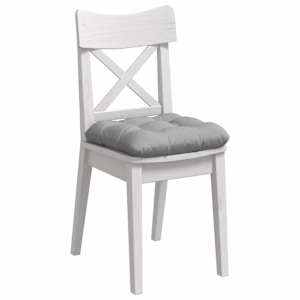 Polštáře na sedadla 4 pcs Oblačno šedá 45 x 45 x 12 cm textil - obrázek 3