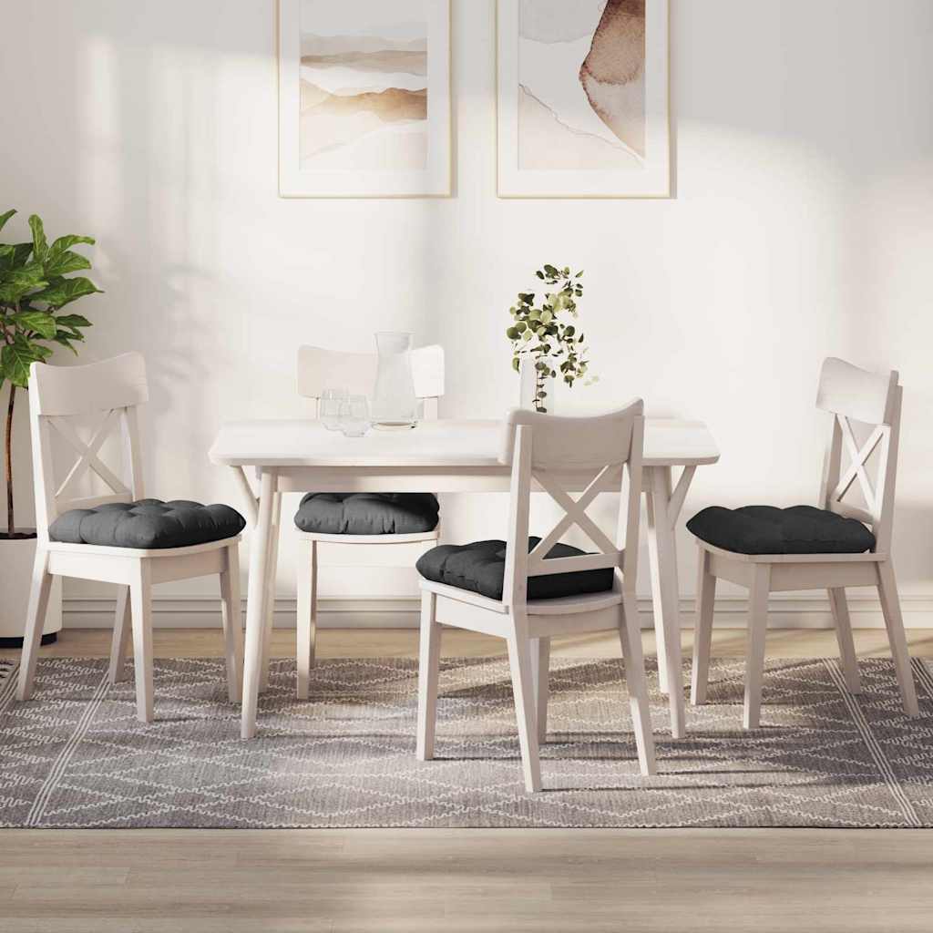 Casă & grădină - Perne de Șezut 4 pcs Gri închis 45 x 45 cm