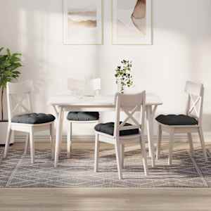 Sedežne blazine 4 pcs Temno siva 45 x 45 cm Žametna tkanina