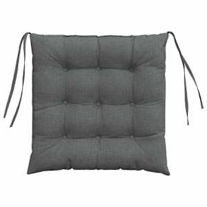 Polštáře na sedadla 4 pcs Tmavě šedá 40 x 40 x 6 cm textil - obrázek 7