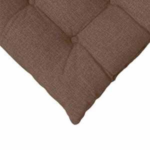 Polštáře na sedadla 4 pcs Hnědá 40 x 40 x 6 cm textil - obrázek 9
