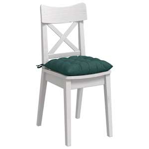 Polštáře na sedadla 4 pcs Tmavě zelená 40 x 40 x 6 cm textil - obrázek 3