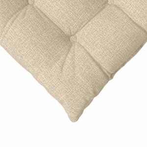 Polštáře na sedadla 4 pcs Krémová 40 x 40 x 6 cm textil - obrázek 9