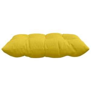 Polštáře na sedadla 4 pcs Světlá žlutá 40 x 40 x 6 cm textil - obrázek 6