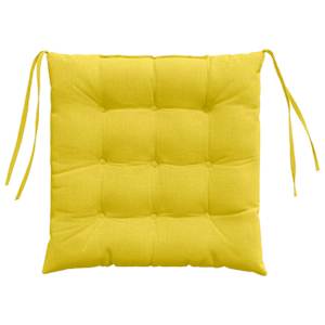 Polštáře na sedadla 4 pcs Světlá žlutá 40 x 40 x 6 cm textil - obrázek 7