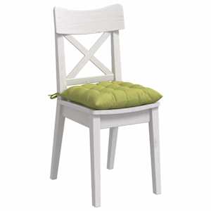 Polštáře na sedadla 4 pcs Světlá zelená 40 x 40 x 6 cm textil - obrázek 3