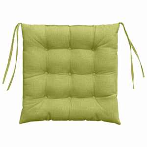 Polštáře na sedadla 4 pcs Světlá zelená 40 x 40 x 6 cm textil - obrázek 7