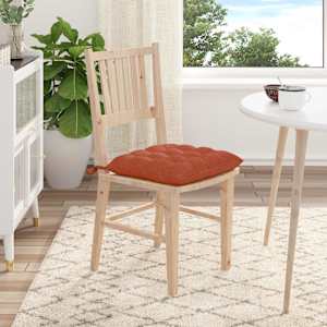 Polštáře na sedadla 4 pcs Červená oranžová 40 x 40 x 6 cm - obrázek 4