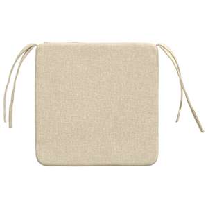 Polštáře na sedadla 4 pcs Krémová 40 x 40 x 3 cm textil - obrázek 7
