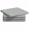 vidaXL Istumispatjad 4 tk Samet Helehall 40 x 40 x 3 cm