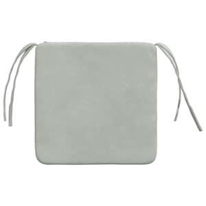 Polštáře na sedadla 4 pcs Světle šedá 40 x 40 x 3 cm samet - obrázek 7