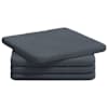 vidaXL Istumispatjad 4 tk Samet Tumehall 40 x 40 x 3 cm