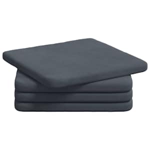 vidaXL Istumispatjad 4 tk Samet Tumehall 40 x 40 x 3 cm