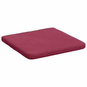 Polštáře na sedadla 4 pcs Víno Červené 40 x 40 x 3 cm samet - obrázek 5