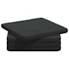 vidaXL Istumispatjad 4 tk Samet Must 40 x 40 x 3 cm