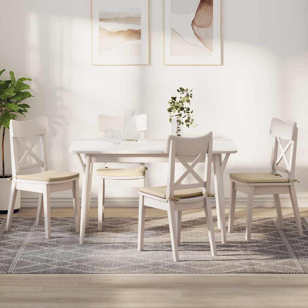 vidaXL Perne de Șezut 4 pcs Crem 40 x 40 x 3 cm