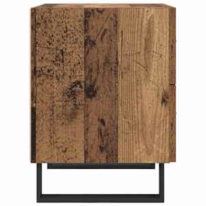 Noční skříňka 2 pcs Staré dřevo a černá 40 x 35 x 47,5 cm - obrázek 8