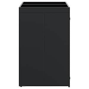 Úložný box na 2 popelnice Černá 136 x 77,5 x 121,5 cm - obrázek 8