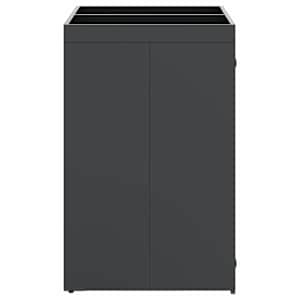 Úložný box na 2 popelnice Antracit 136 x 77,5 x 121,5 cm - obrázek 8