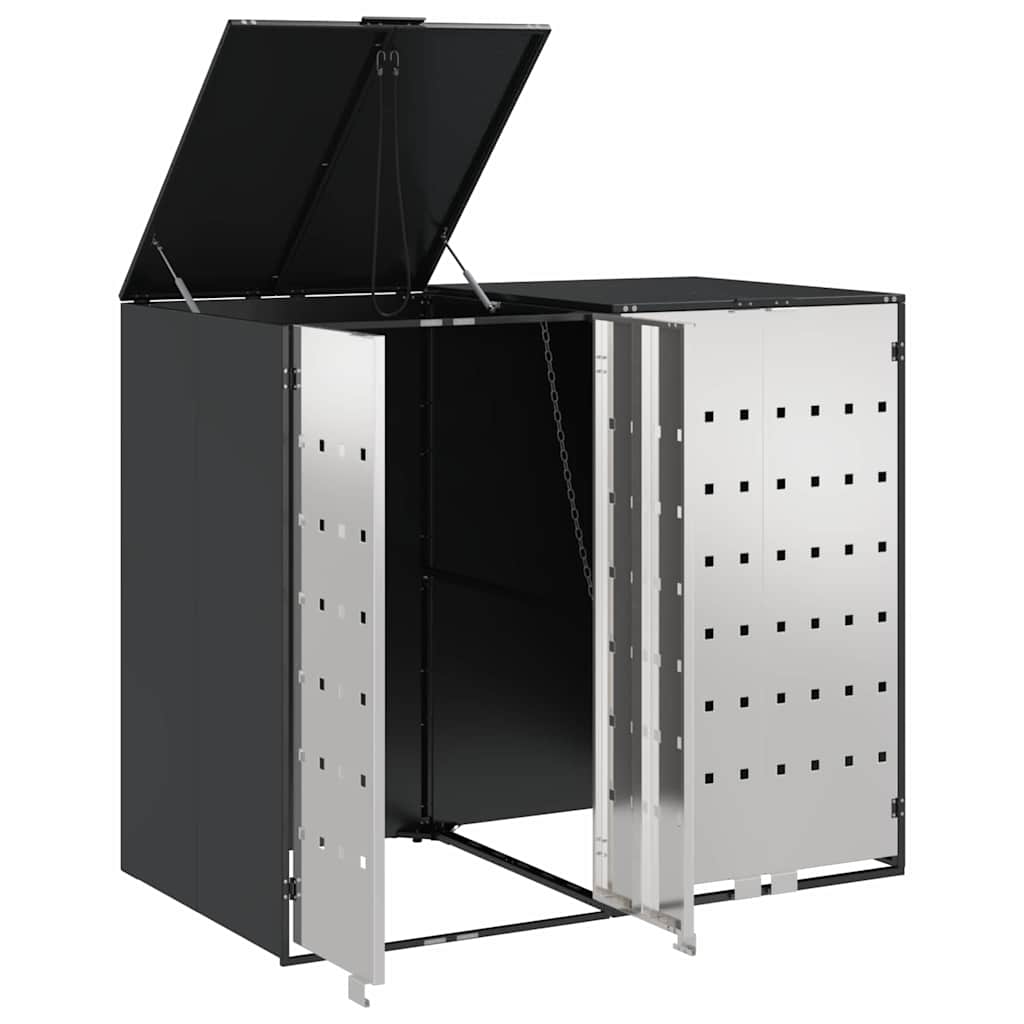 Αποθήκη τροχήλατου κάδου για 3 κάδους Ανθρακί - Image 5