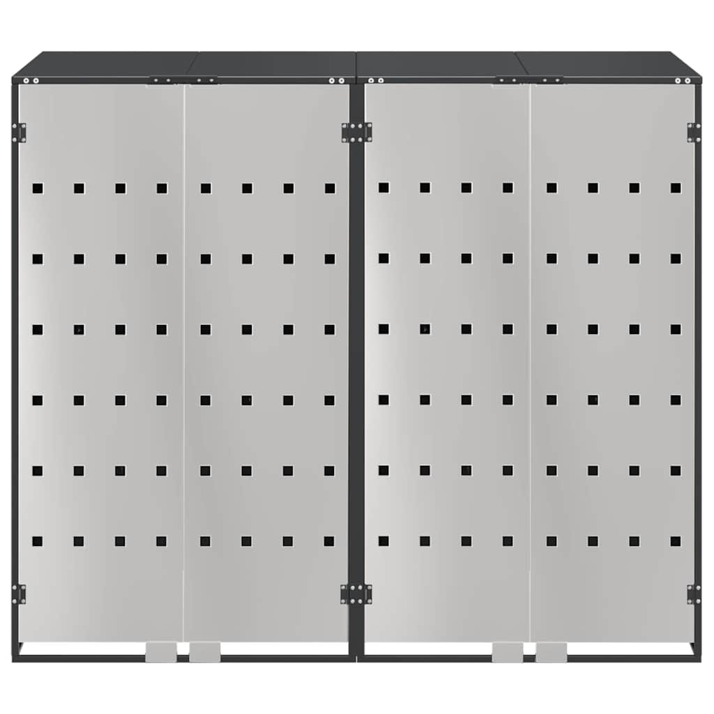 Αποθήκη τροχήλατου κάδου για 3 κάδους Ανθρακί - Image 6