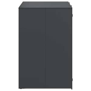 Úložný box na 3 popelnice Antracit 340 x 77,5 x 115,5 cm Ocel - obrázek 7