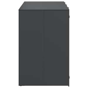 Úložný box na 3 popelnice Antracit 340 x 77,5 x 115,5 cm Ocel - obrázek 7