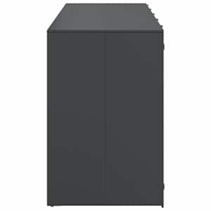Úložný box na 3 popelnice Antracit 340 x 77,5 x 115,5 cm Ocel - obrázek 7