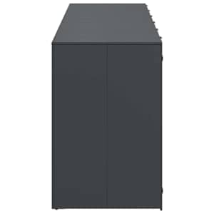 Úložný box na 3 popelnice Antracit 340 x 77,5 x 115,5 cm Ocel - obrázek 7