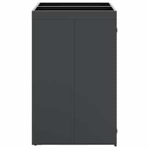 Úložný box na 3 popelnice Antracit 340 x 77,5 x 115,5 cm Ocel - obrázek 7